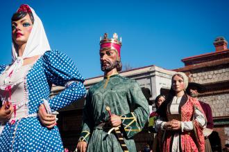 Carnaval 2026. Comparsa de Gigantes y Cabezudos de la Ciudad de Madrid