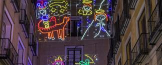 Luces de Navidad diseñadas por niños 2025