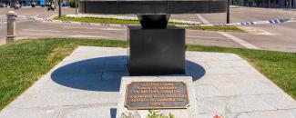 Monumento en recuerdo de las víctimas de la pandemia del Covid - 19