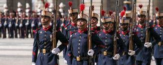 Relevo solemne y cambio de Guardia en el Palacio Real